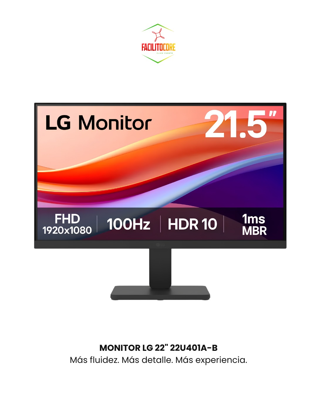 MONITOR LG 22" 22U401A-B