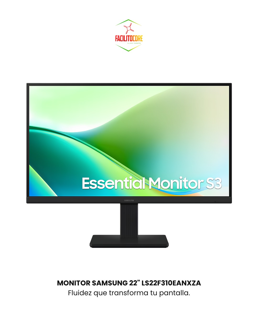 MONITOR SAMSUNG 22" LS22F310EANXZA