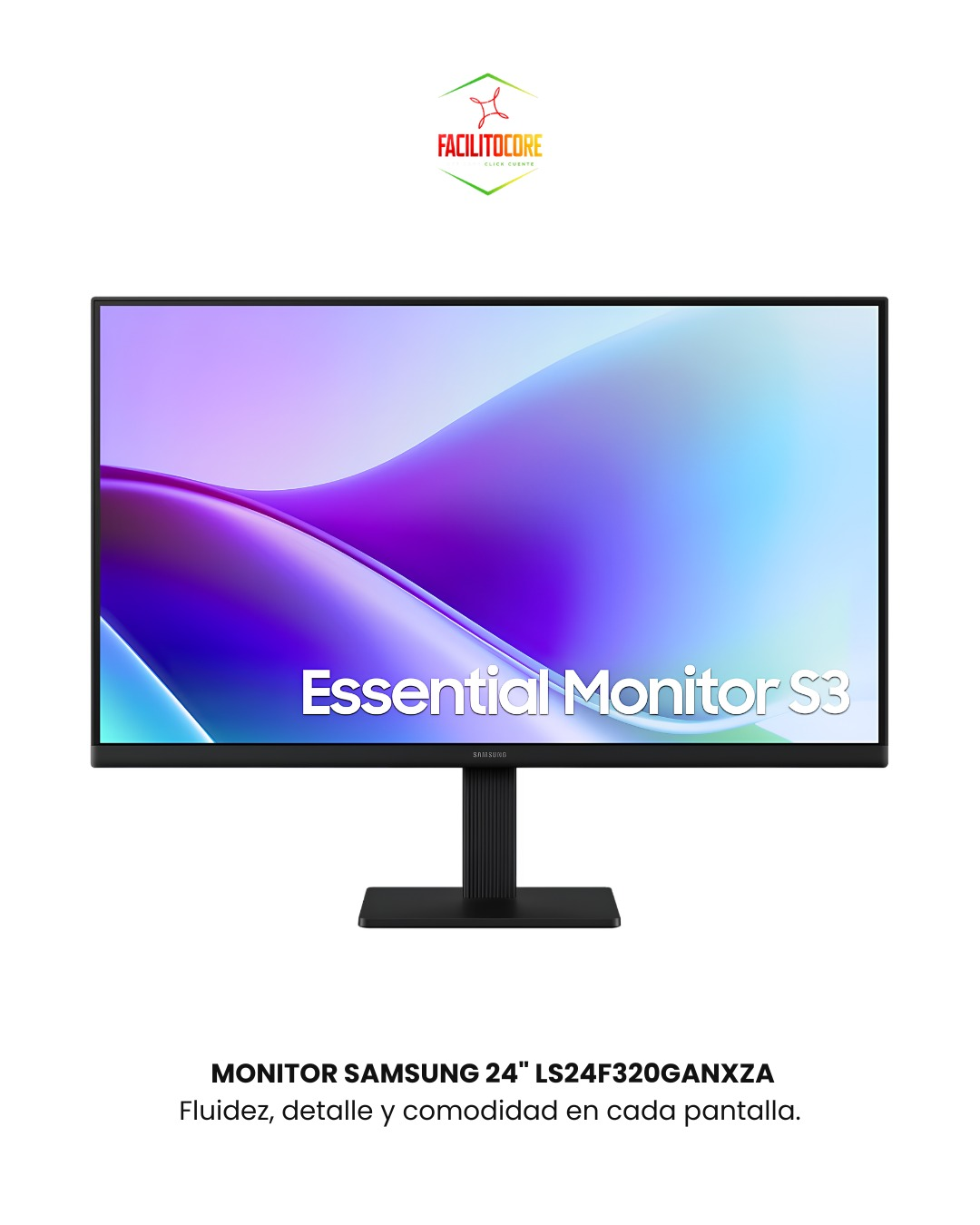 MONITOR SAMSUNG 24" LS24F320GANXZA