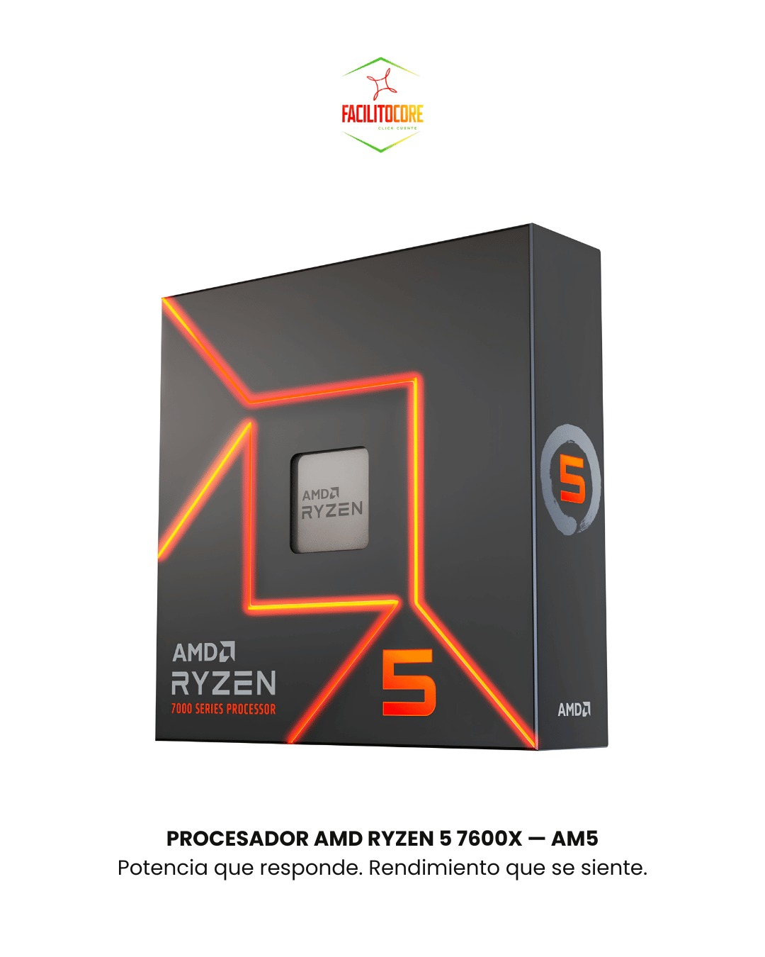PROCESADOR AMD RYZEN 5 7600X — AM5