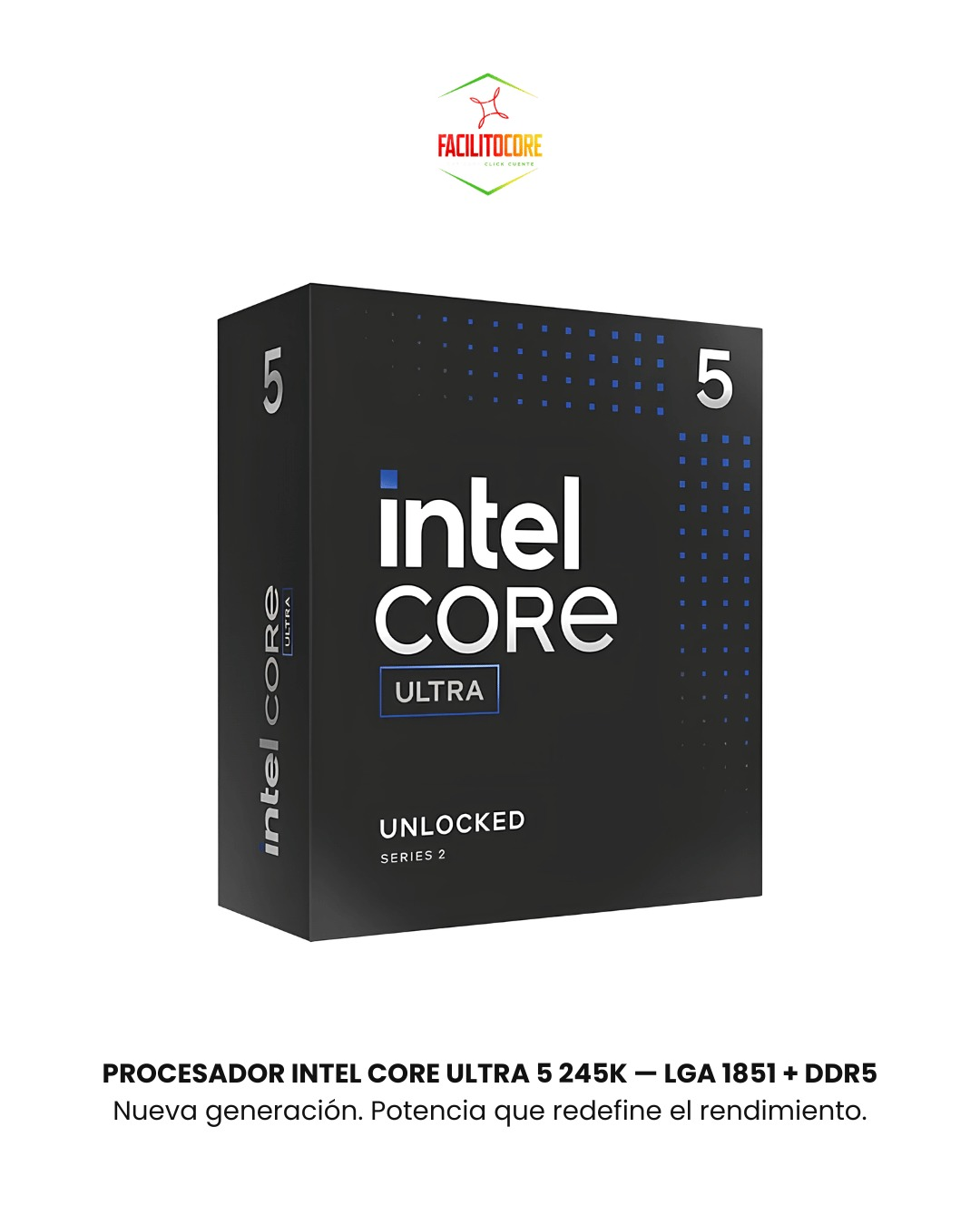 PROCESADOR INTEL CORE ULTRA 5 245K — LGA 1851 + DDR5